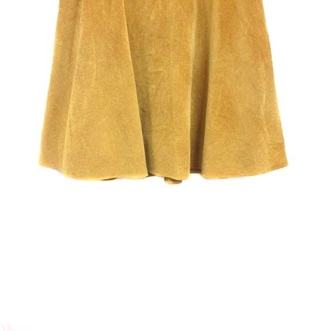 トゥモローランドコレクション フレアスカート ミニ ベルベット 38 黄色 レディースのスカート(ミニスカート)の商品写真