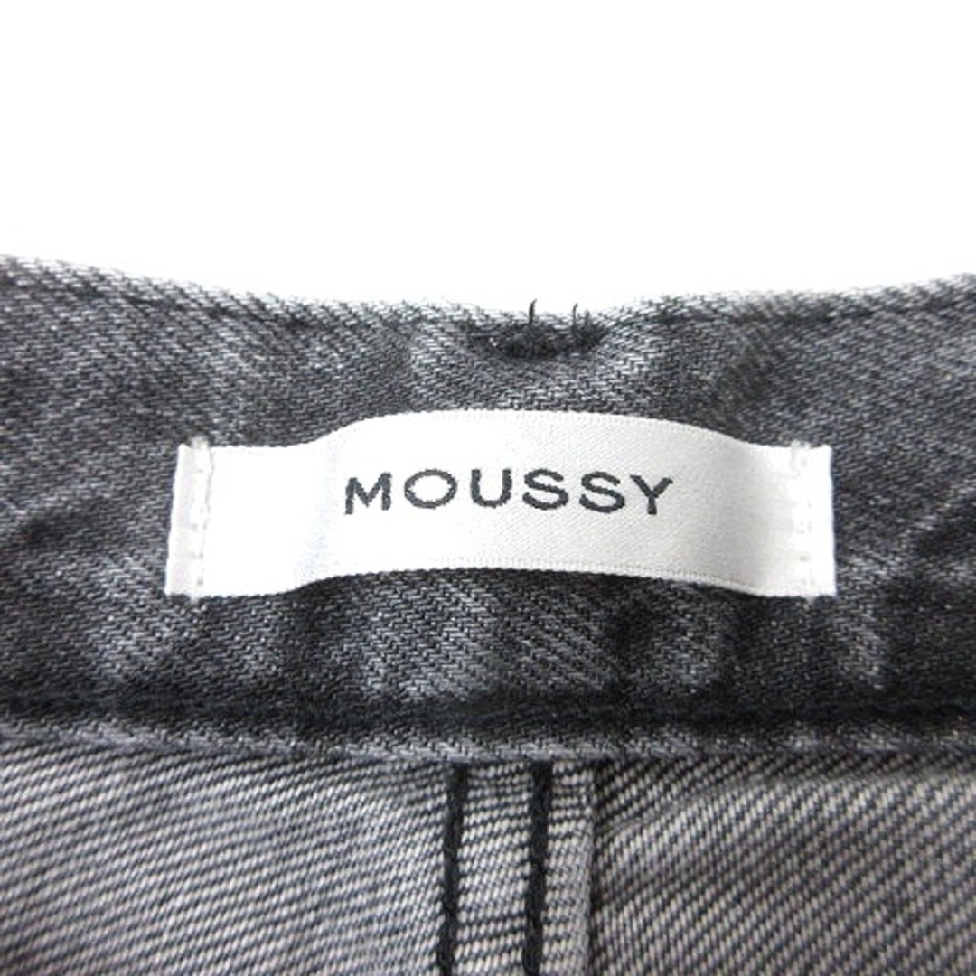 moussy(マウジー)のマウジー デニムパンツ ジーンズ テーパード ウォッシュ加工 23 グレー レディースのパンツ(デニム/ジーンズ)の商品写真