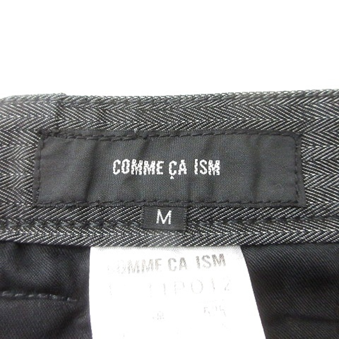 COMME CA ISM(コムサイズム)のコムサイズム テーパードパンツ ヘリンボーン柄 M グレー メンズのパンツ(スラックス)の商品写真