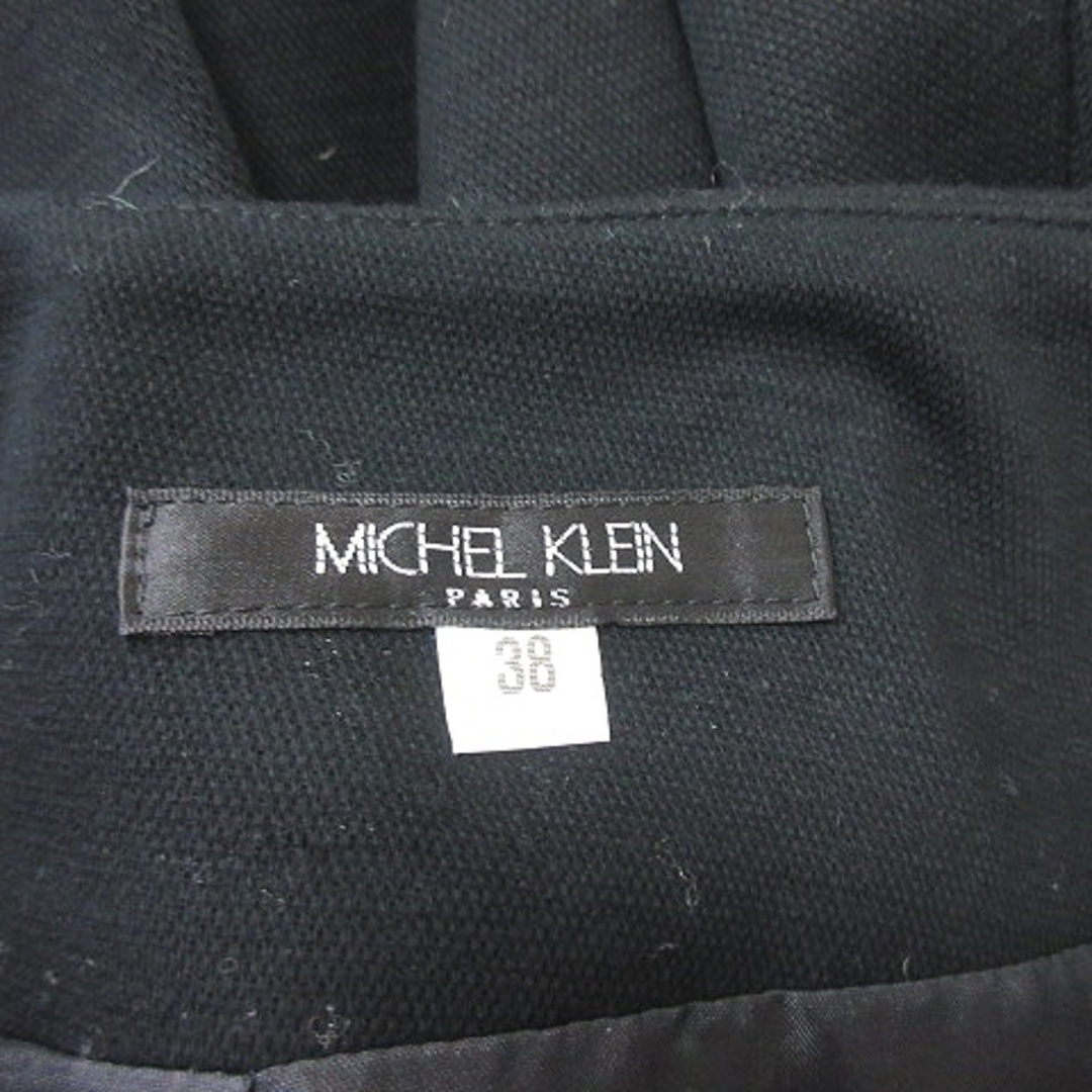 MICHEL KLEIN(ミッシェルクラン)のミッシェルクラン フレアスカート ひざ丈 38 黒 ブラック /YI レディースのスカート(ひざ丈スカート)の商品写真