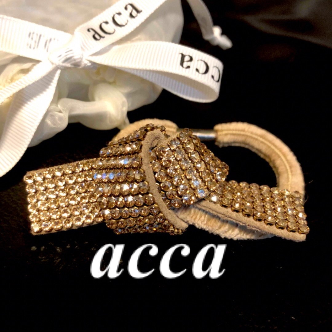 acca ドレスポニー ブルー ヘアゴム リボン acca ドレスポニー ブルー ヘアゴム リボン