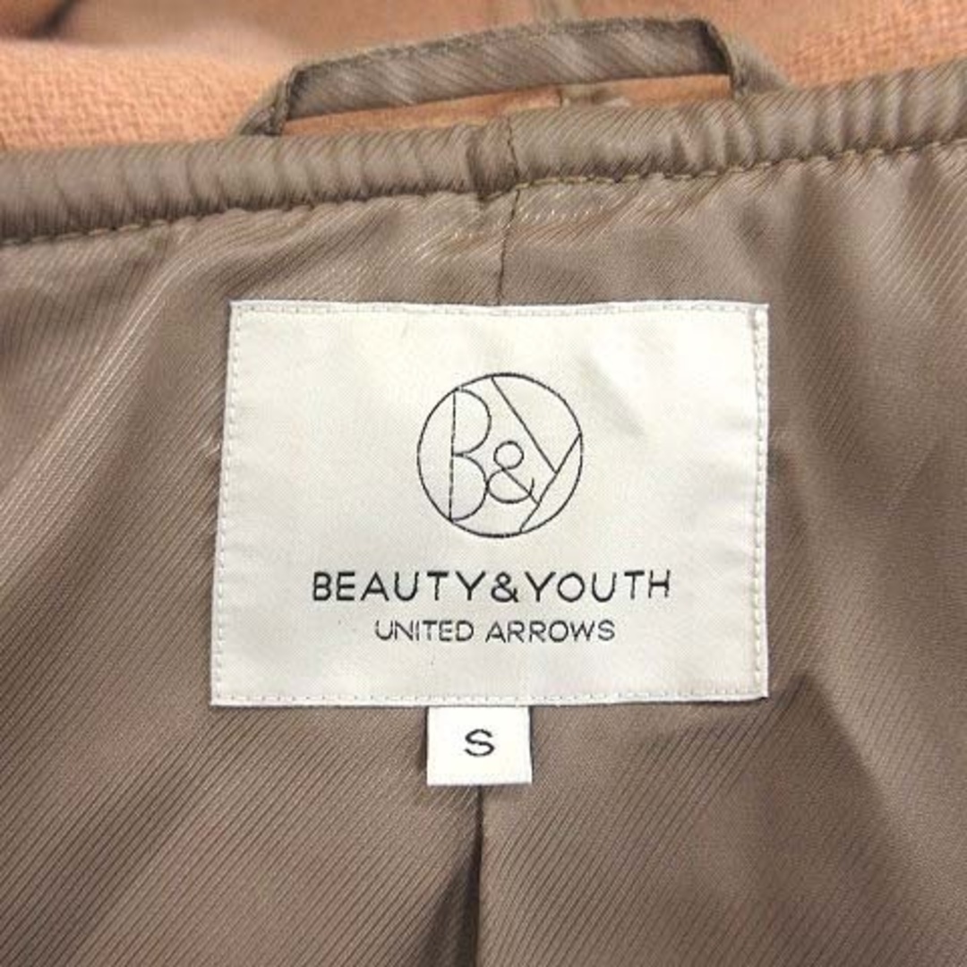 BEAUTY&YOUTH UNITED ARROWS(ビューティアンドユースユナイテッドアローズ)のB&Y ユナイテッドアローズ ダッフルコート ショート 総裏地 ウール S 茶 レディースのジャケット/アウター(ダッフルコート)の商品写真