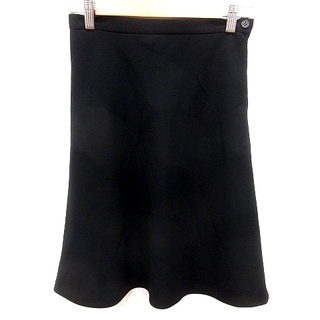 ナイスクラップ(NICE CLAUP)のナイスクラップ スカート フレア ひざ丈 2 黒 ブラック /RT(ひざ丈スカート)