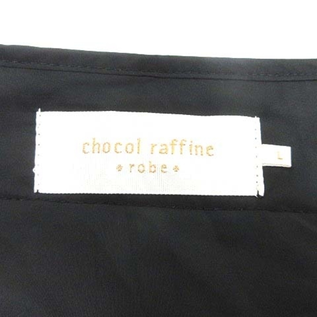 chocol raffine robe(ショコラフィネローブ)のchocol raffine robe 中綿ジャケット 長袖 L 黒 ブラック レディースのジャケット/アウター(その他)の商品写真