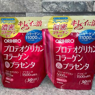 オリヒロ(ORIHIRO)のオリヒロ プロテオグリカンコラーゲン＆プラセンタ 180g 2袋(コラーゲン)