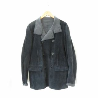 ランバン(LANVIN)のLANVIN SUEDE DOUBLE BREST JACKET(ピーコート)