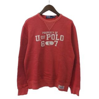 ポロラルフローレン(POLO RALPH LAUREN)のポロ ラルフローレン スウェット トレーナー カレッジロゴ ピンク S ■SM1(その他)