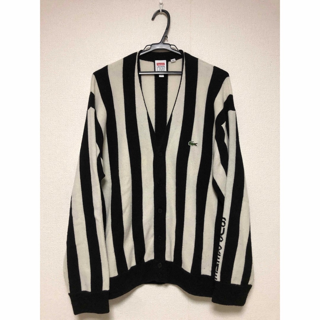 Supreme(シュプリーム)の【中古】Supreme Lacoste Stripe Cardigan メンズのトップス(カーディガン)の商品写真