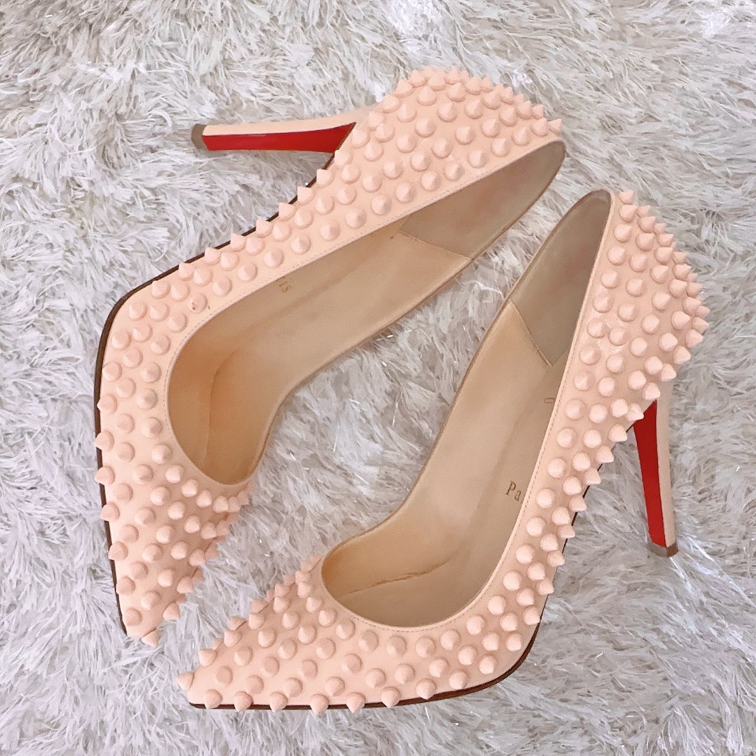 Christian Louboutin(クリスチャンルブタン)のルブタン　ハイヒール　パンプス　サンダル　スパイクスタッズ　シューズ　靴　美品 レディースの靴/シューズ(ハイヒール/パンプス)の商品写真