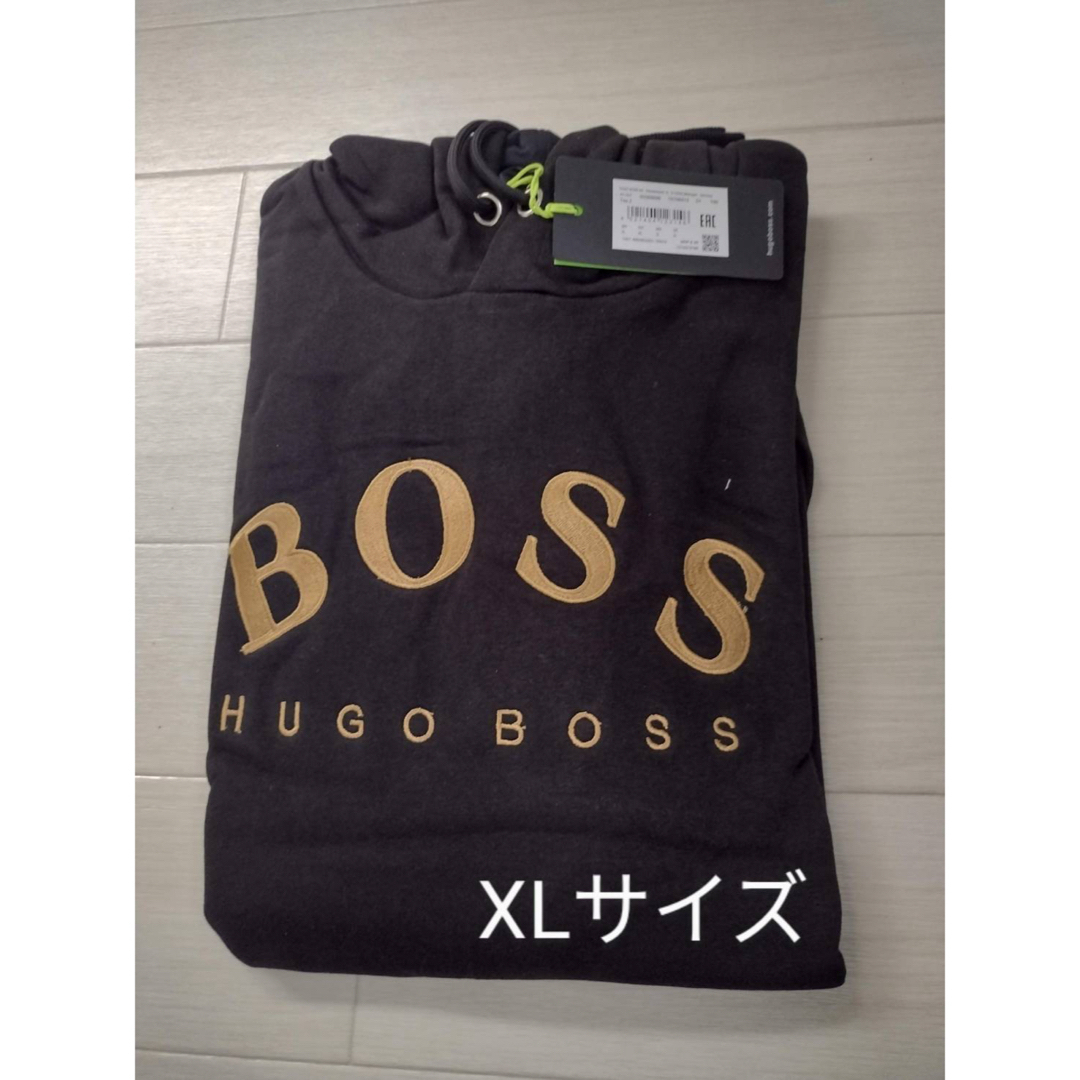 Hugo BOSSパーカートレーナー　黒　XLサイズ