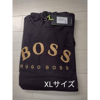 ヒューゴボス(HUGO BOSS)のHugo BOSS パーカートレーナー　黒　XLサイズ(パーカー)