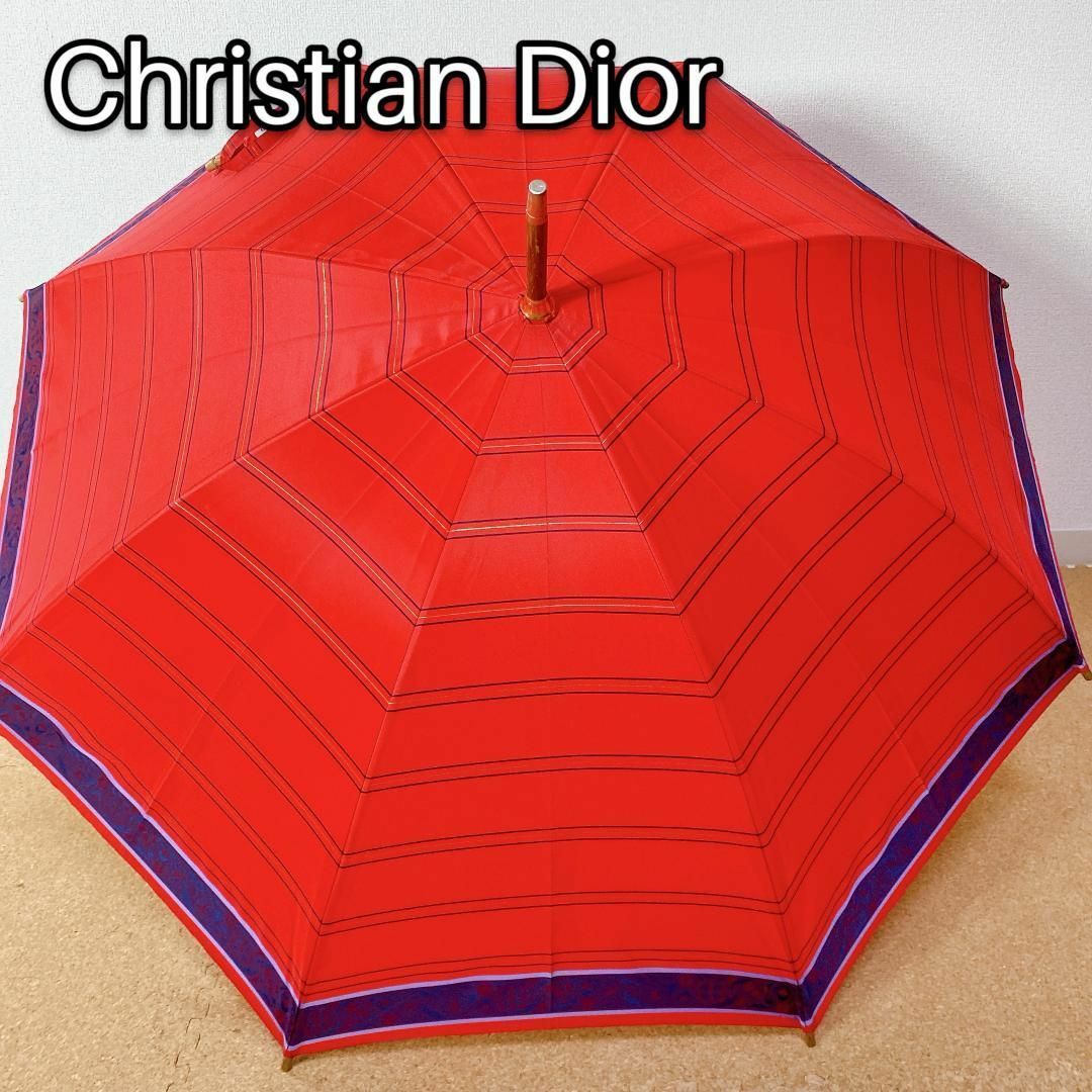 Dior(ディオール)の状態良好 Christian Dior PARAPLUIES ディオール 雨傘 レディースのファッション小物(傘)の商品写真