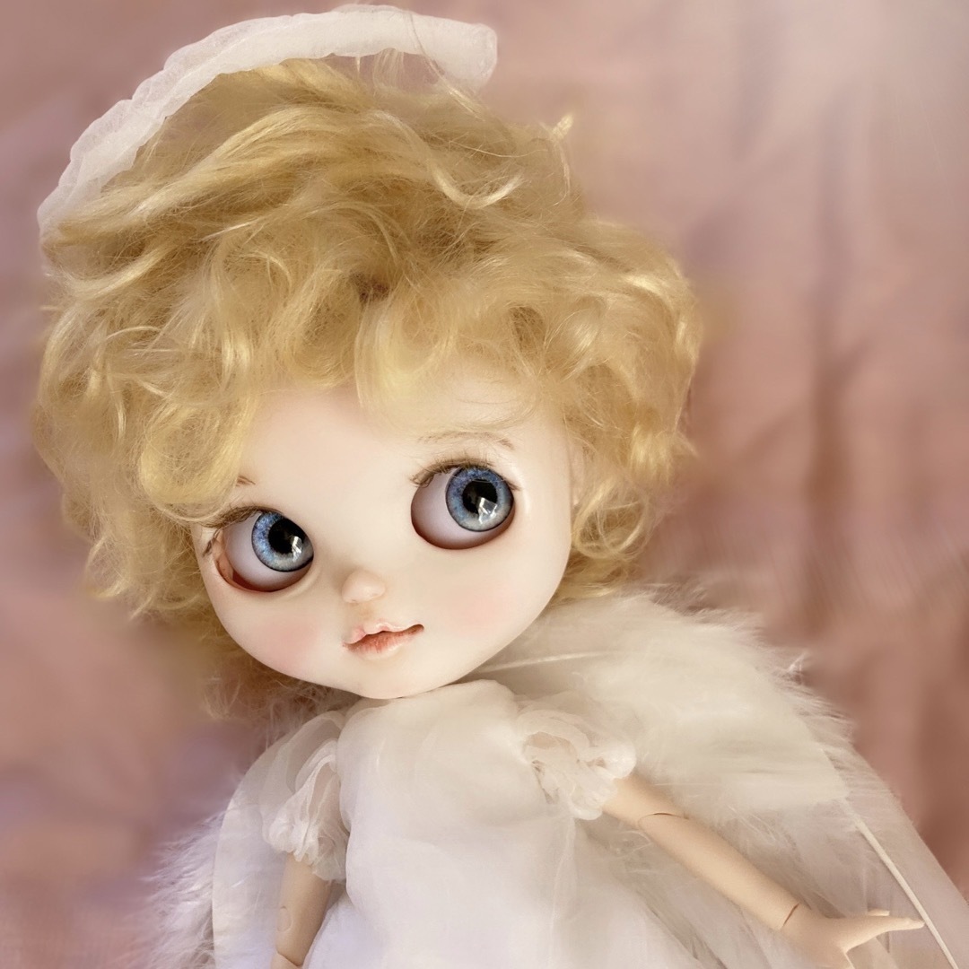 【オープニングセール】 アイシードールカスタム　天使ちゃん　アウトフィット付き 人形