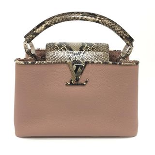 ルイヴィトン(LOUIS VUITTON)のルイヴィトン LOUIS VUITTON カプシーヌ PM N95382 2WAY カバン ハンドバッグ トリヨンレザー ピンク 新品同様(ハンドバッグ)