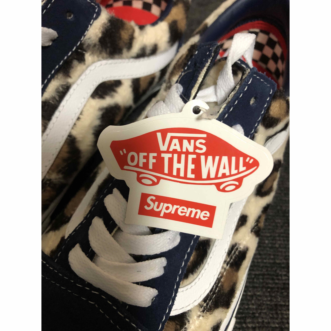 Supreme(シュプリーム)の【新品】Supreme×Vans Leopard Old Skool Navy メンズの靴/シューズ(スニーカー)の商品写真