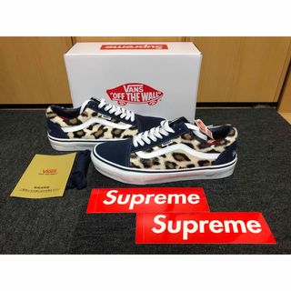 シュプリーム(Supreme)の【新品】Supreme×Vans Leopard Old Skool Navy(スニーカー)