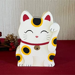 【新作】可愛い お正月 オブジェ【招き猫】【正月】【縁起物】【和】【和風】(インテリア雑貨)