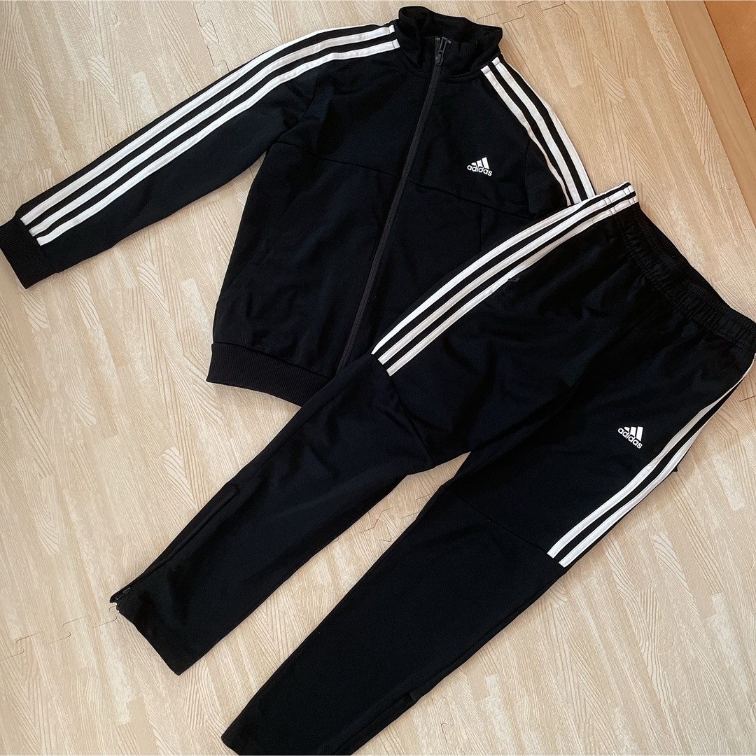 adidas(アディダス)のadidas アディダス セットアップ キッズ 140 ジュニア 子供服 上下 キッズ/ベビー/マタニティのキッズ服男の子用(90cm~)(ジャケット/上着)の商品写真