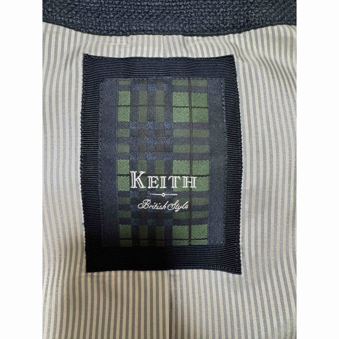 KEITH(キース)のKEITH British Style ゴールド金具ツイードノーカラージャケット レディースのジャケット/アウター(ノーカラージャケット)の商品写真