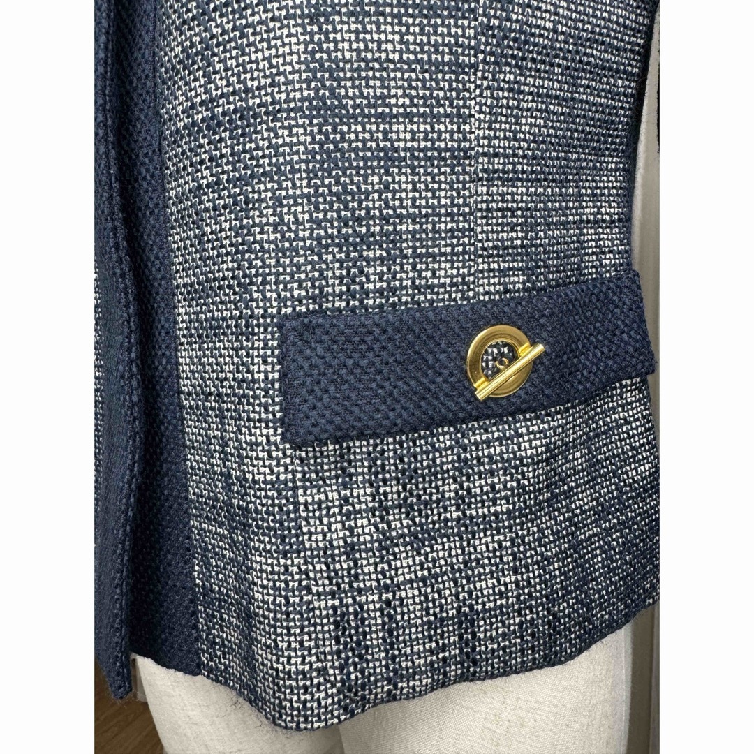 KEITH - KEITH British Style ゴールド金具ツイードノーカラー KEITH - KEITH British Style ゴールド金具ツイードノーカラー