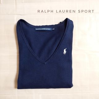 ラルフローレン(Ralph Lauren)のラルフローレン ニット コットン Vネック ネイビー(ニット/セーター)