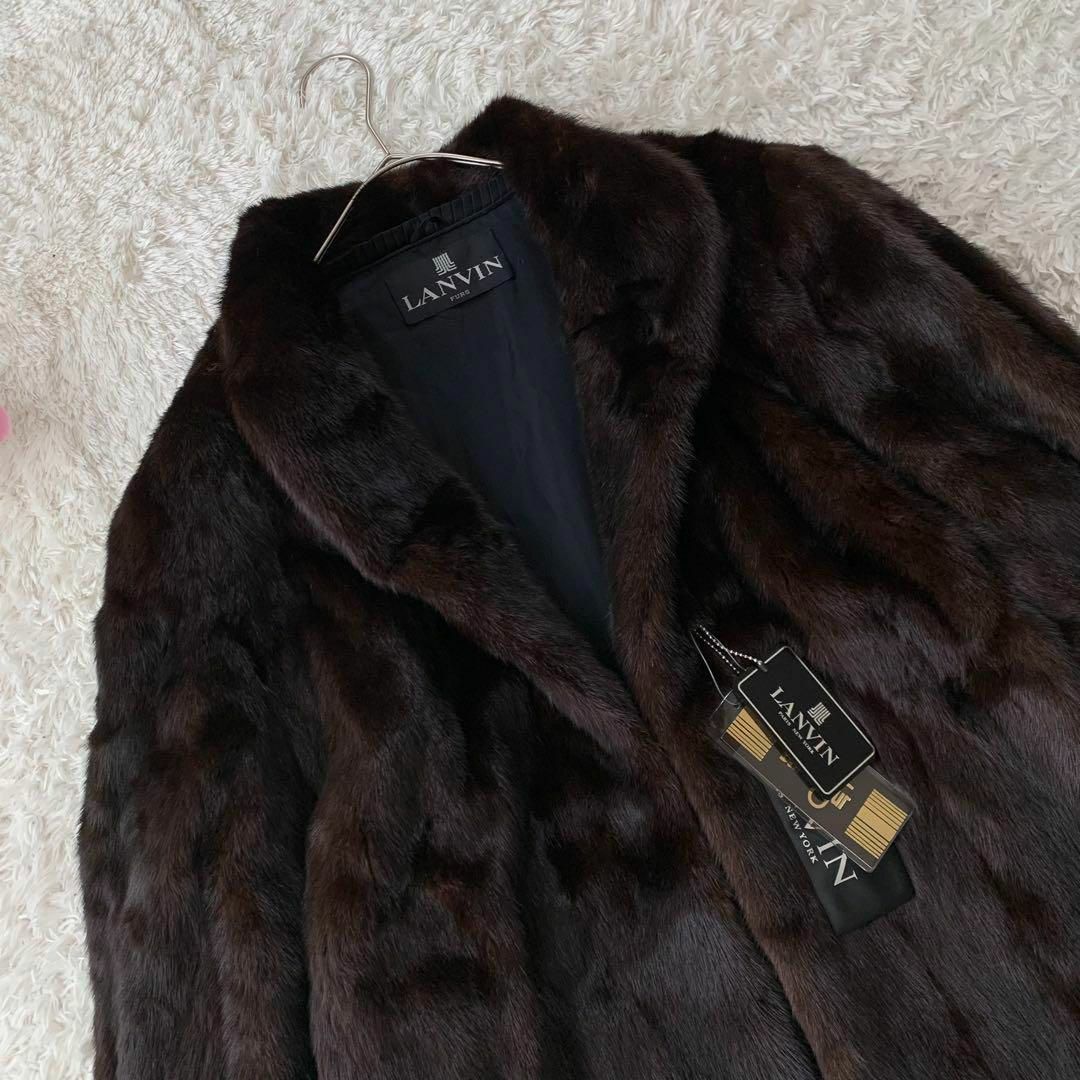 LANVIN(ランバン)の未使用♡ ランバン ブラックミンク ファーコート 毛皮 ハーフコート 最高級 レディースのジャケット/アウター(毛皮/ファーコート)の商品写真