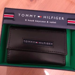 トミーヒルフィガー(TOMMY HILFIGER)の正規品 新品 トミー キーケース ブラック ☆ メンズ レディース 兼用(キーケース)