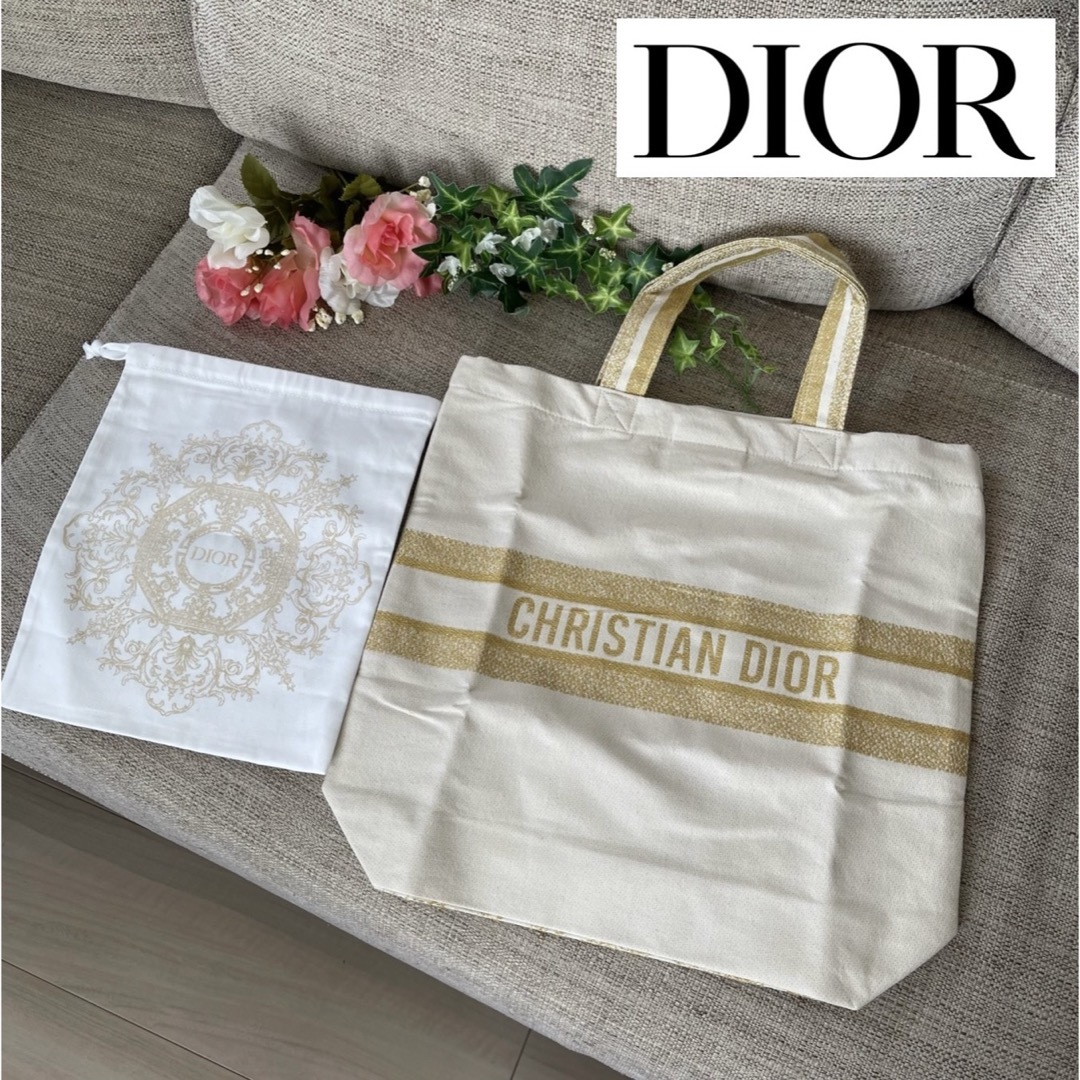 ★ ディオール DIOR 2023ホリデー限定 トートバッグ 巾着