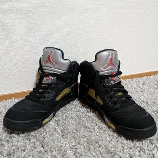 ジョーダン(Jordan Brand（NIKE）)のair jordan5 黒シルバー　26.5cm(スニーカー)