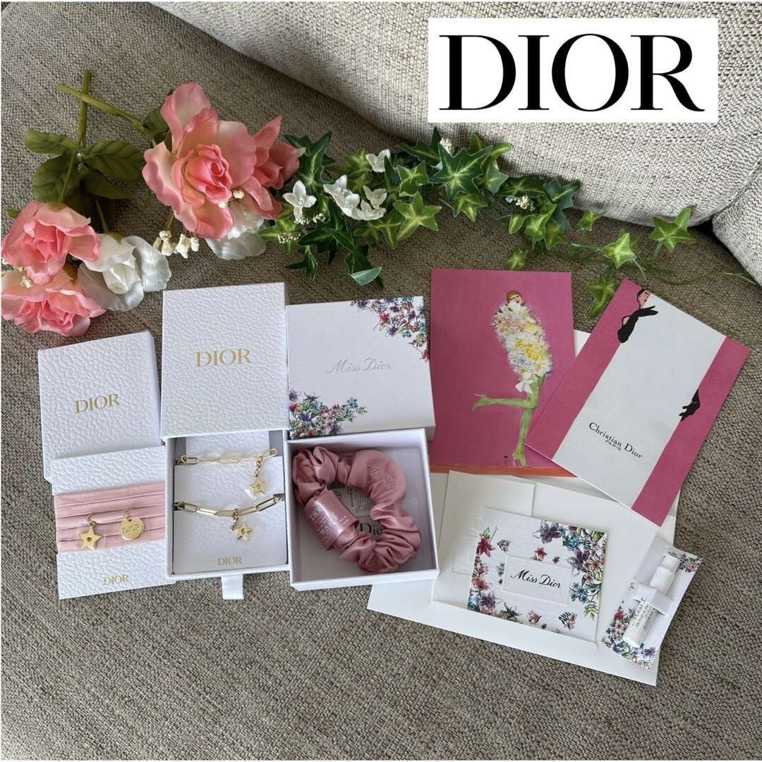 Christian Dior(クリスチャンディオール)の新品 ディオール DIOR 非売品 ストラップ ブレス シュシュ ミスディオール エンタメ/ホビーのコレクション(ノベルティグッズ)の商品写真