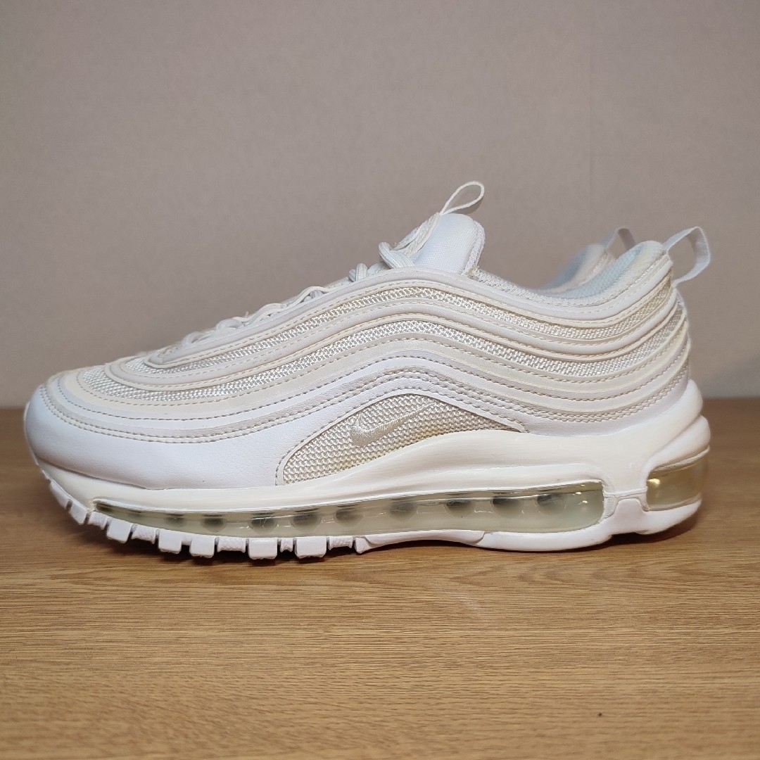 ★美品 大人気 NIKE AIR MAX 97 ALL WHITE 24cm無し定価