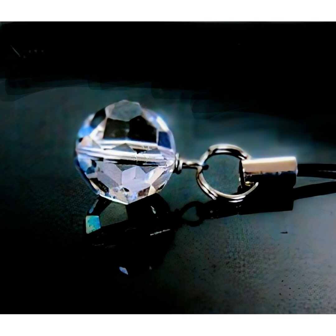 ✿大玉14ミリバッキーボール水晶プレミアム✴美しい輝き✴️2wayタイプ ハンドメイドのファッション小物(その他)の商品写真