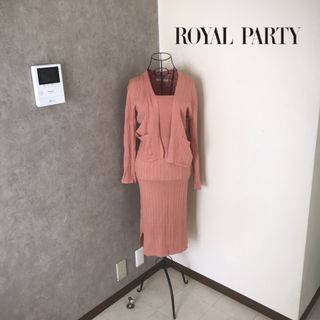 ロイヤルパーティー(ROYAL PARTY)のロイヤルパーティー♡2度着用　カーディガン＋ワンピース (ひざ丈ワンピース)