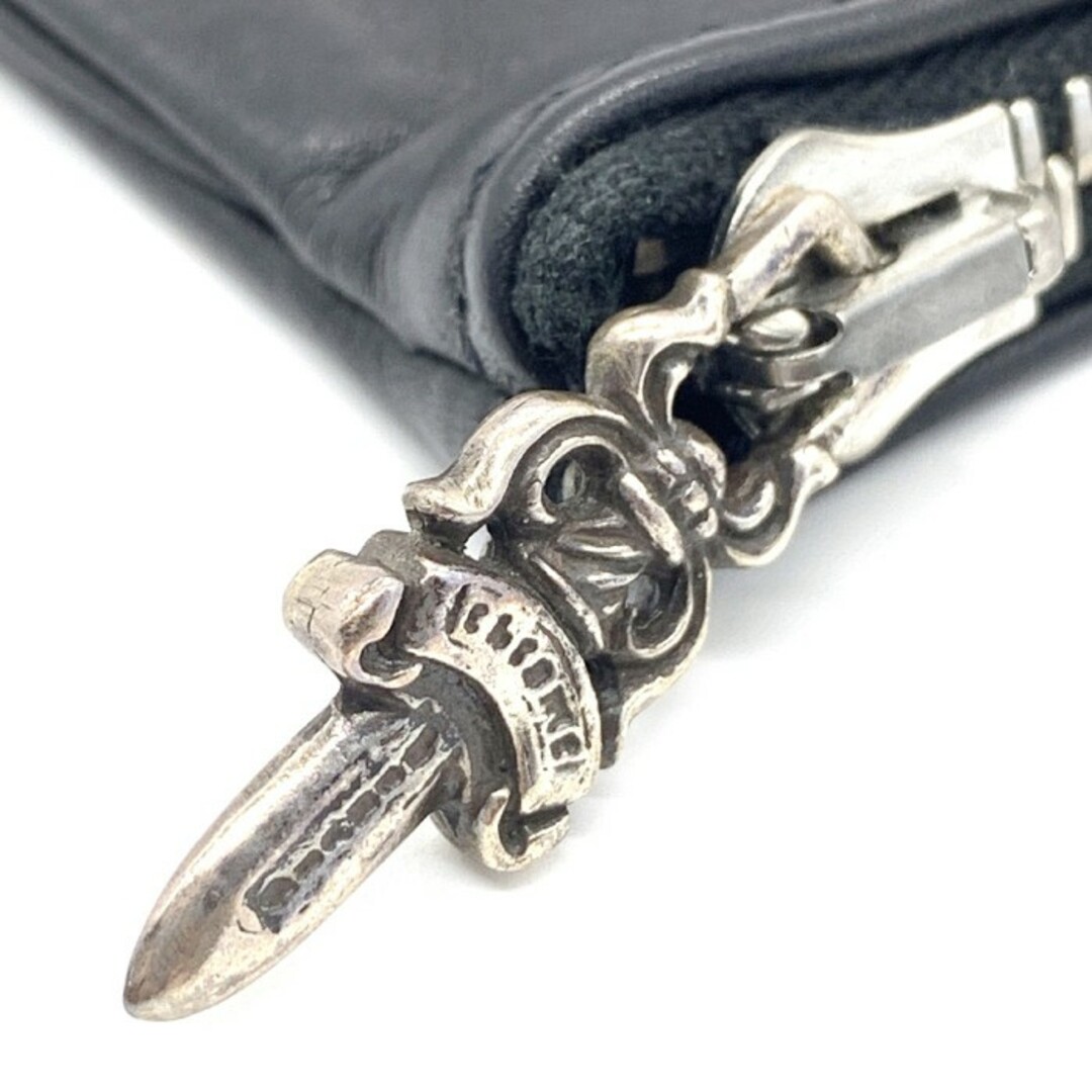 Chrome Hearts(クロムハーツ)のChrome Hearts クロムハーツ チェンジパース レザークロスパッチ コインケース ブラック メンズのファッション小物(コインケース/小銭入れ)の商品写真