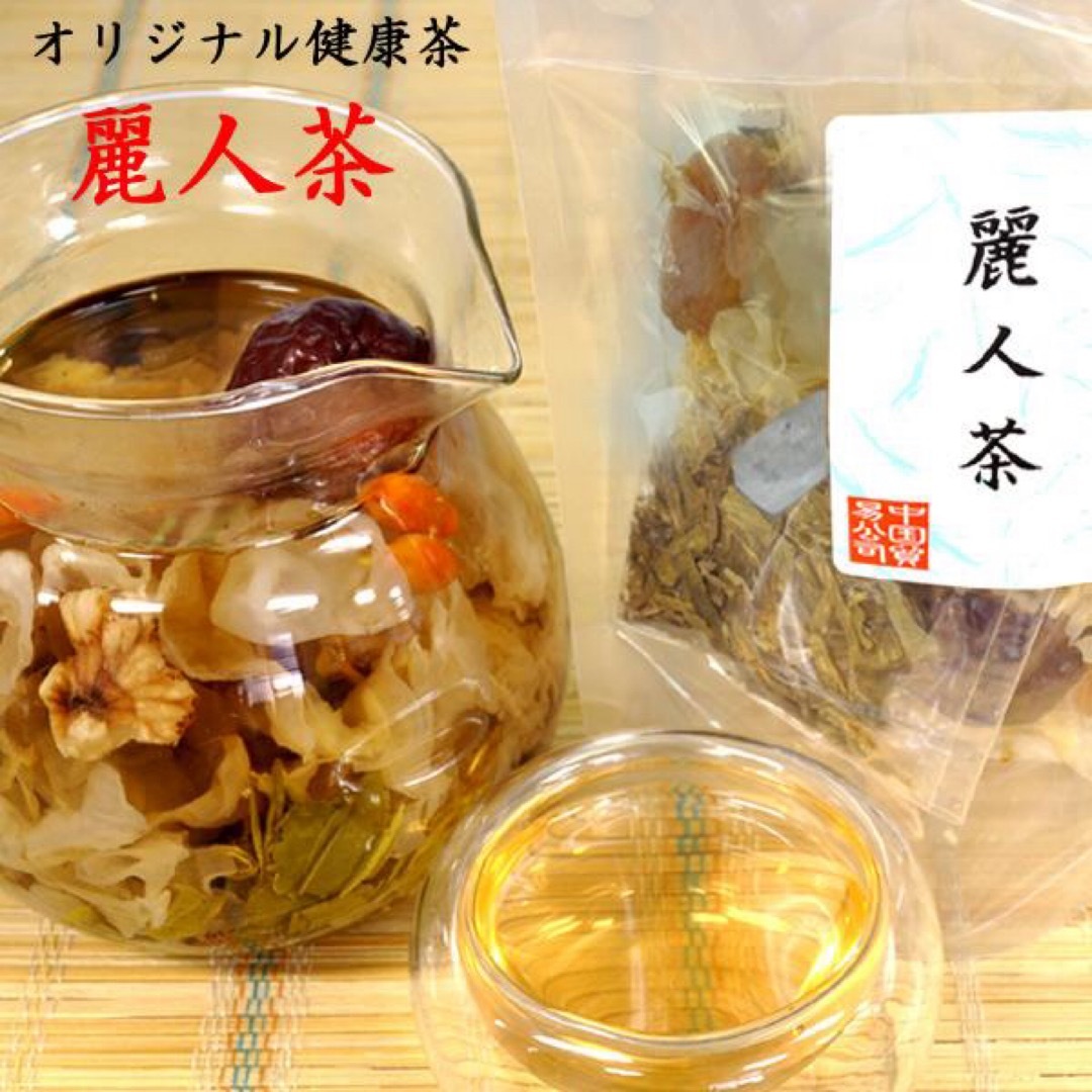 【新品未開封】お湯を注ぐとお花が開く♥  茗茶苑  麗人茶 食品/飲料/酒の飲料(茶)の商品写真