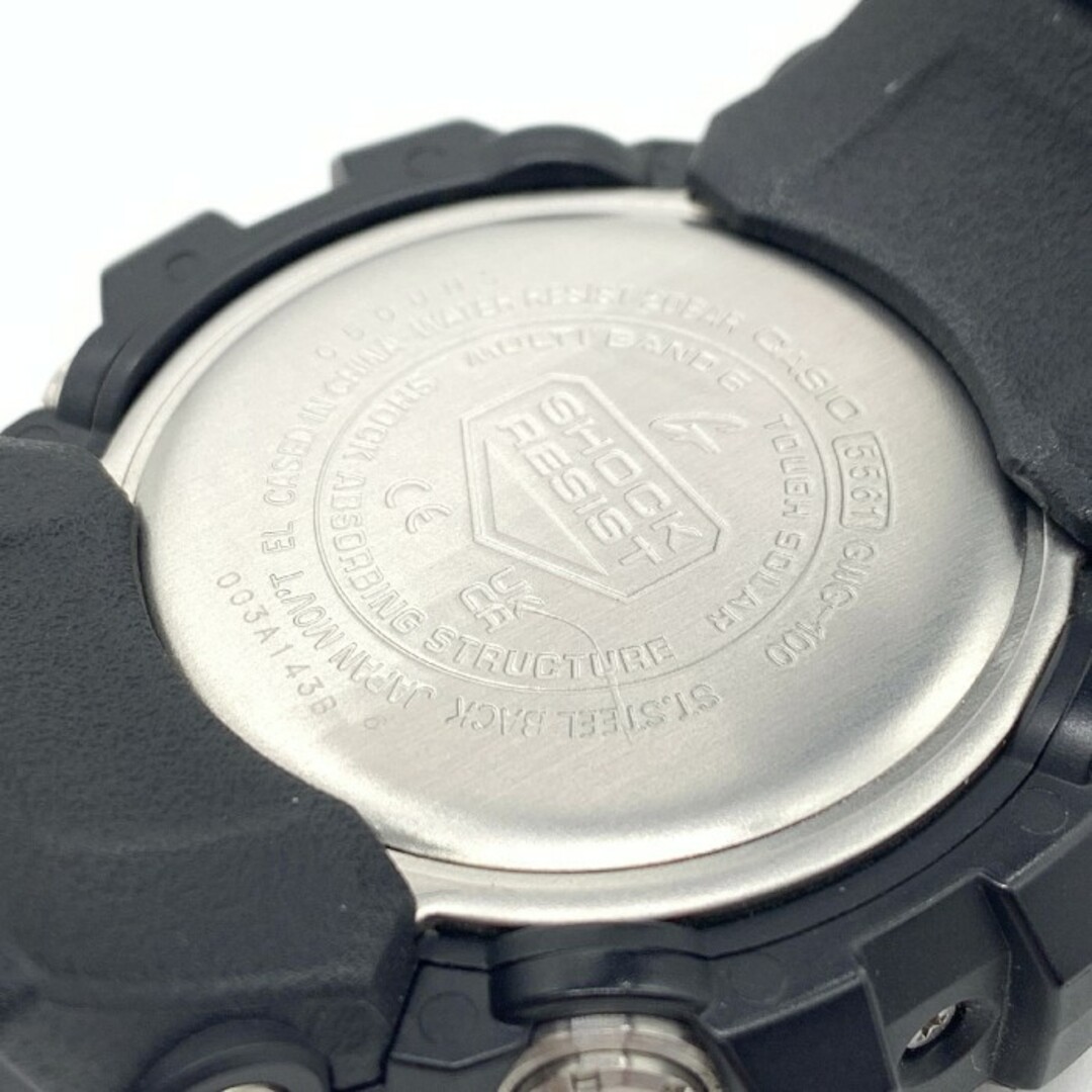 CASIO(カシオ)のCASIO カシオ MUDMASTER マッドマスター 電波ソーラー マルチバンド6 ブラック グレー GWG-100 メンズの時計(ラバーベルト)の商品写真