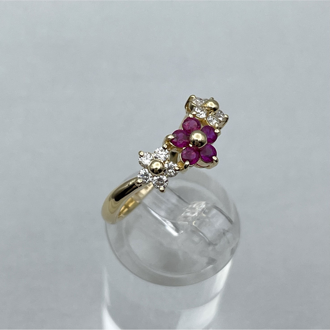 MIKIMOTO k18 ルビー0.36ct ダイヤ0.27ct リングメルカリ便ゆうパケットプラス