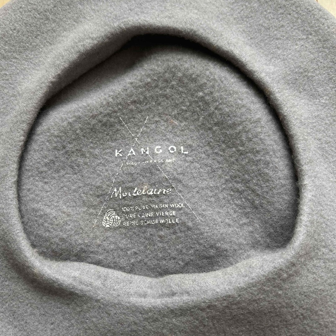 KANGOL(カンゴール)のカンゴール　ベレー帽　帽子　ハット　ウール　ビンテージ　グレー レディースの帽子(ハンチング/ベレー帽)の商品写真