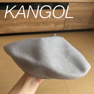 カンゴール(KANGOL)のカンゴール　ベレー帽　帽子　ハット　ウール　ビンテージ　グレー(ハンチング/ベレー帽)