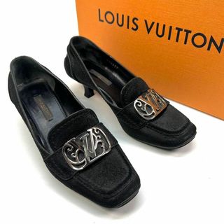 ルイヴィトン(LOUIS VUITTON)のLOUIS VUITTON ルイヴィト　パンプス　LVロゴ(ハイヒール/パンプス)