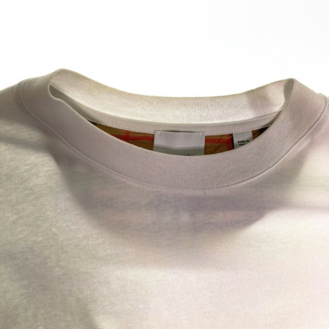 BURBERRY(バーバリー)の★BURBERRY バーバリー ヴィンテージチェック 袖切り替え Tシャツ ホワイト sizeXS メンズのトップス(Tシャツ/カットソー(半袖/袖なし))の商品写真
