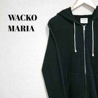 WACKO MARIA ワコマリア　バックプリントジップパーカー　ブラック　美品WACKOMARIA