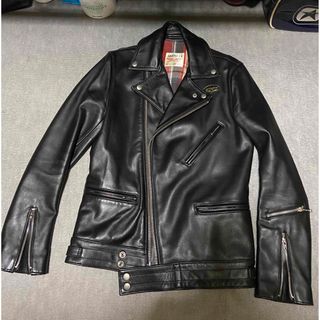 ルイスレザー(Lewis Leathers)のルイスレザー×ヒステリックグラマーサイクロンライダースジャケットサイズS美品(ライダースジャケット)