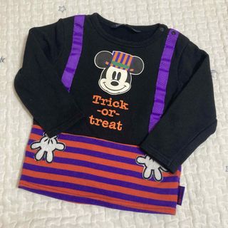 フタフタ(futafuta)のfutafuta Trick or Treat ハロウィン ミッキー トップス(Tシャツ/カットソー)