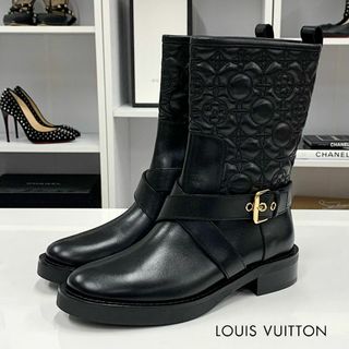 ルイヴィトン(LOUIS VUITTON)の8795 ヴィトン ロードゲームライン レザー モノグラムフラワー ブーツ(ブーツ)