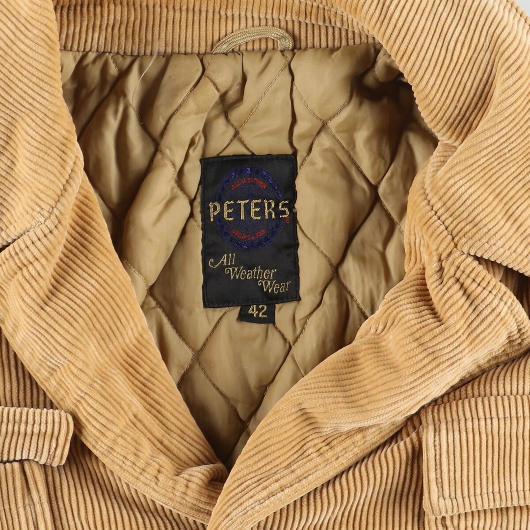 古着 80年代 PETERS コーデュロイジャケット メンズL ヴィンテージ /eaa383095