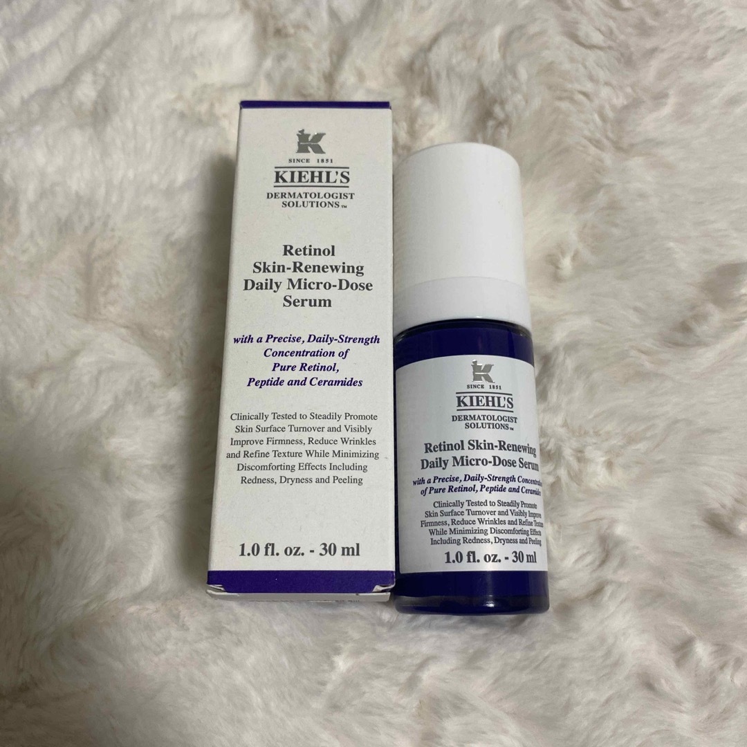 Kiehl's(キールズ)の新品同様 キールズ　リニューイングセラム　 レチノール 美容液　50ml コスメ/美容のスキンケア/基礎化粧品(美容液)の商品写真