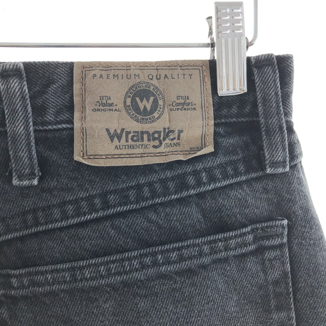 Wrangler(ラングラー)の古着 ラングラー Wrangler ブラックデニム デニムパンツ メンズw36 /taa003650 メンズのパンツ(デニム/ジーンズ)の商品写真