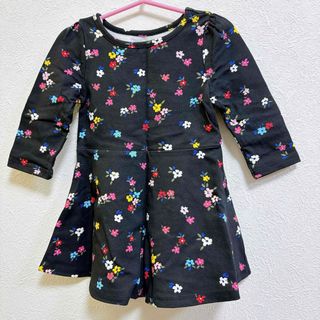 ベビーギャップ(babyGAP)の【美品】babyGAP ベビーギャップ 花柄 ワンピース 女の子 18-24M(ワンピース)