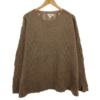 ジェイクルー(J.Crew)の古着 90年代 ジェイクルー J.Crew ケーブル編み ウールニットセーター メンズXL ヴィンテージ /eaa394410(ニット/セーター)